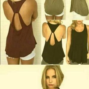 Backless Off Shoulder Tank Top